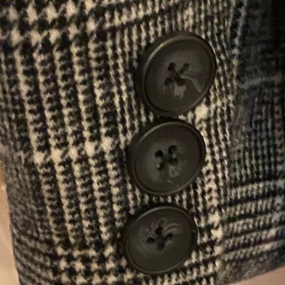 Ellos Plaid Coat or Tunic Sz 14 Polyester/Wool Blend Warm Cozy Outer - Picture 6 of 8